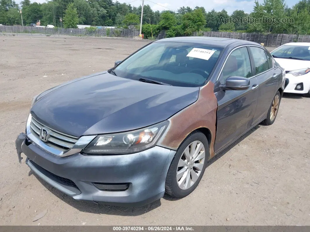 2015 Honda Accord Ex Gray vin: 1HGCR2F7XFA030355