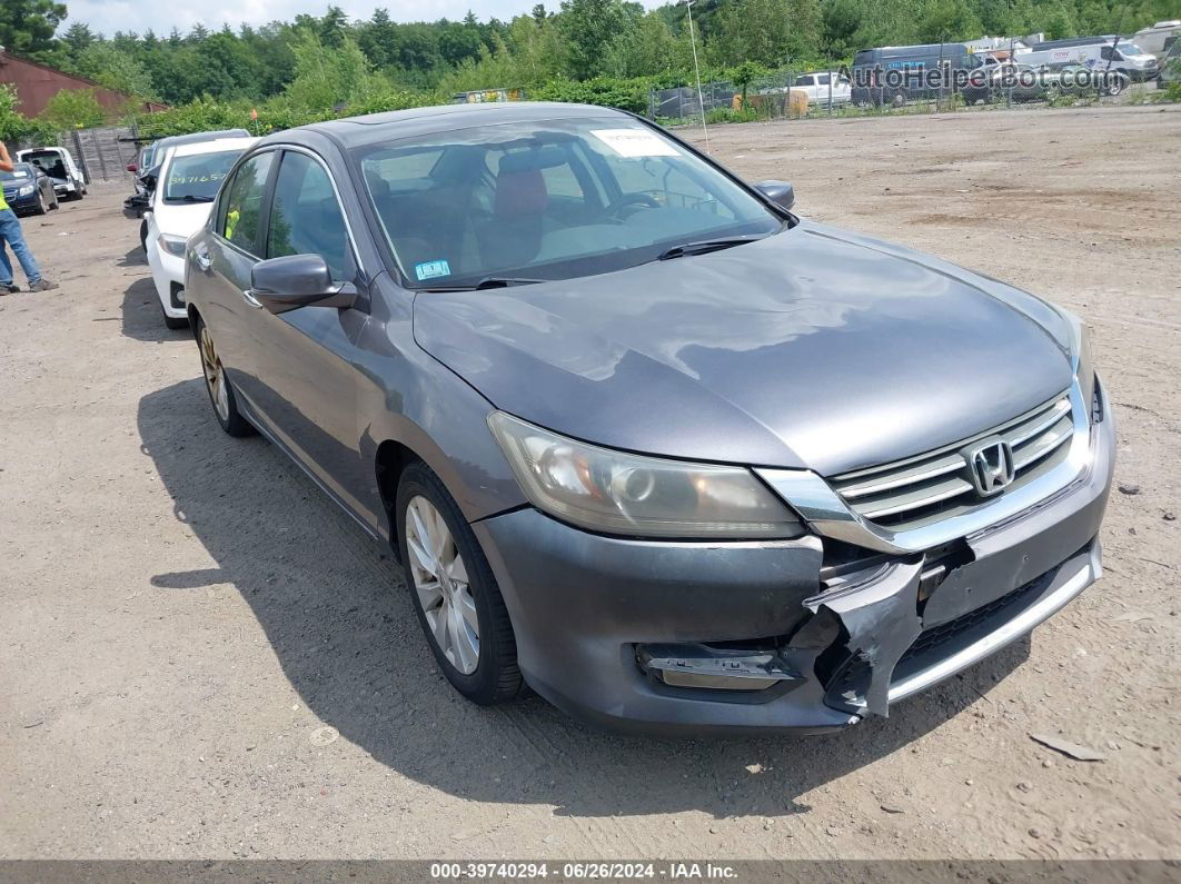 2015 Honda Accord Ex Gray vin: 1HGCR2F7XFA030355