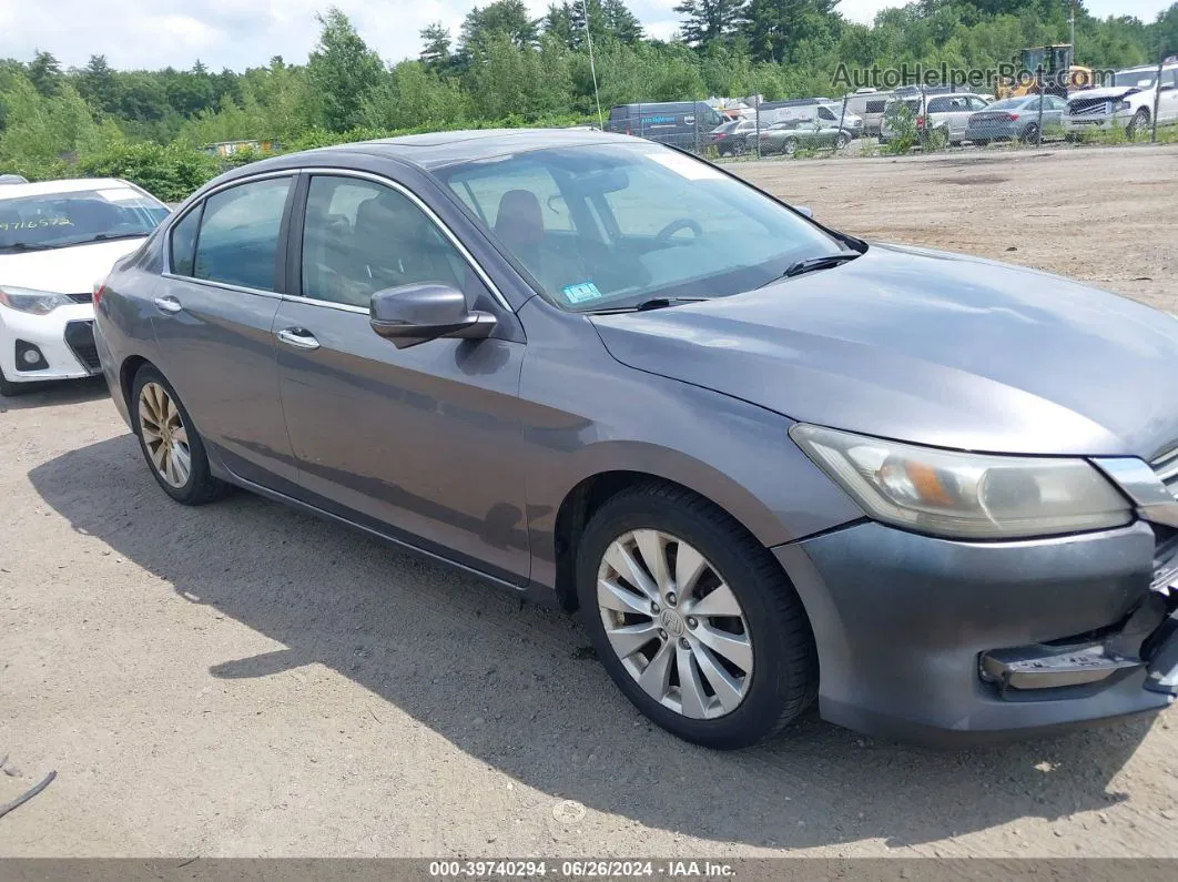 2015 Honda Accord Ex Gray vin: 1HGCR2F7XFA030355