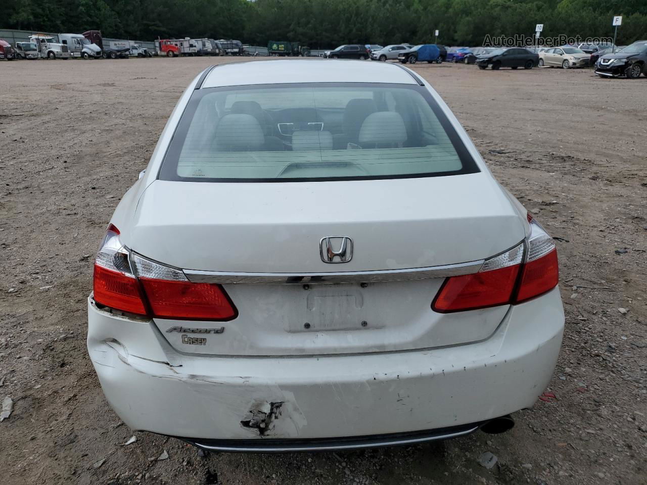 2015 Honda Accord Ex White vin: 1HGCR2F7XFA032624