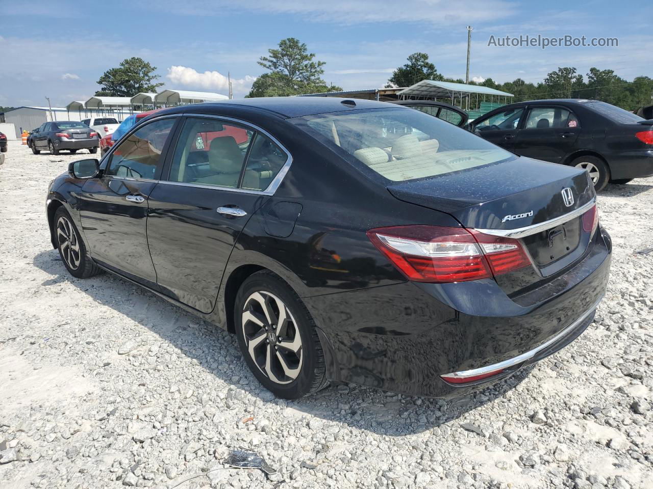 2017 Honda Accord Ex Черный vin: 1HGCR2F7XHA107096