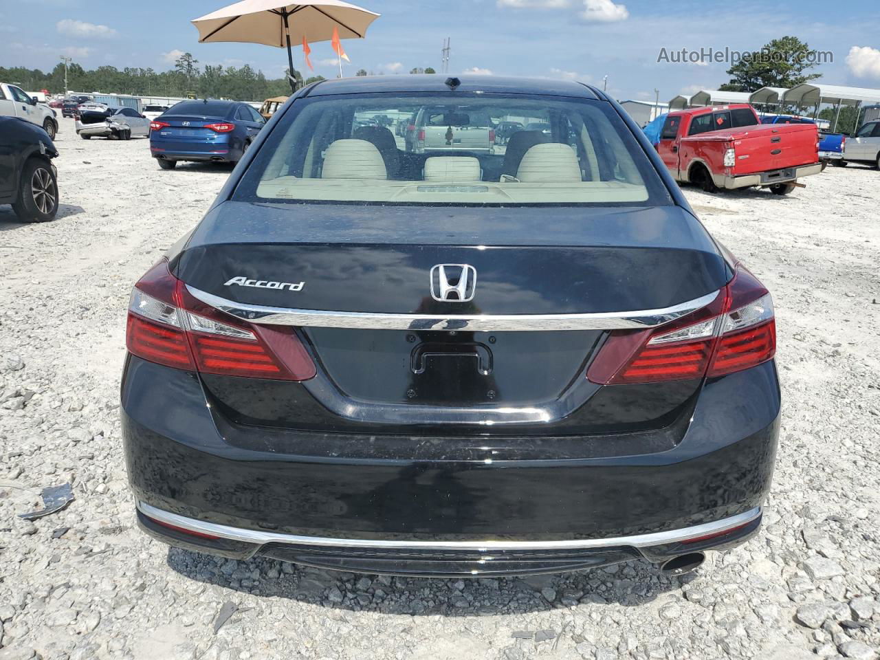 2017 Honda Accord Ex Черный vin: 1HGCR2F7XHA107096