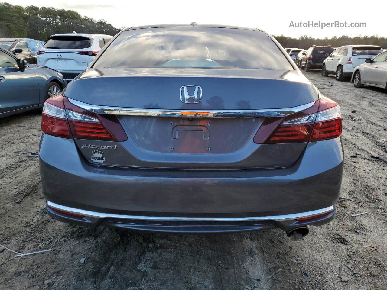 2017 Honda Accord Ex Gray vin: 1HGCR2F7XHA287552