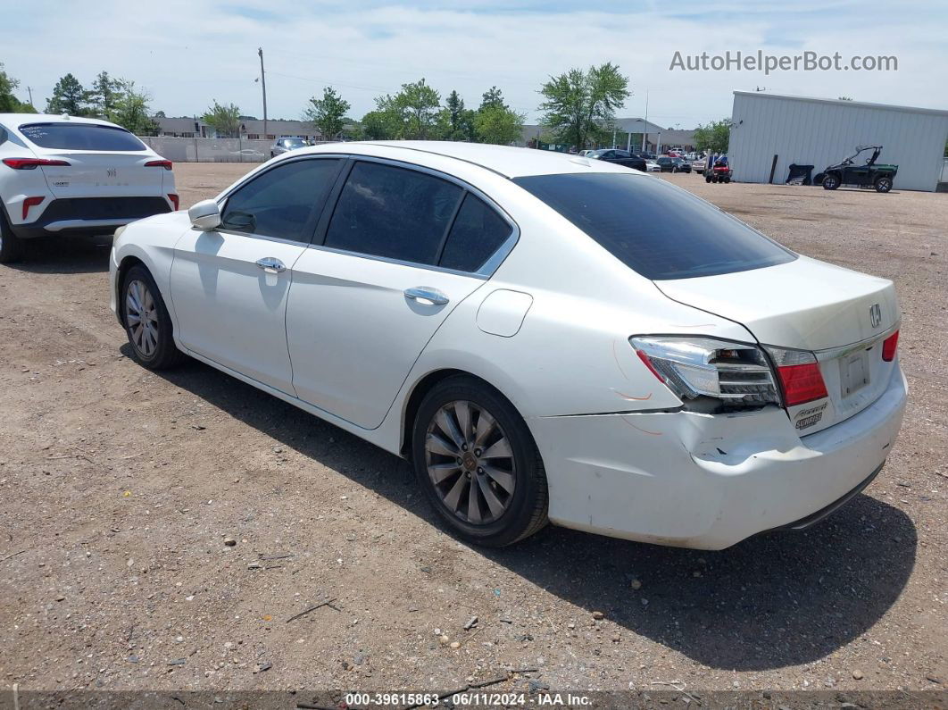 2014 Honda Accord Ex-l White vin: 1HGCR2F80EA142556