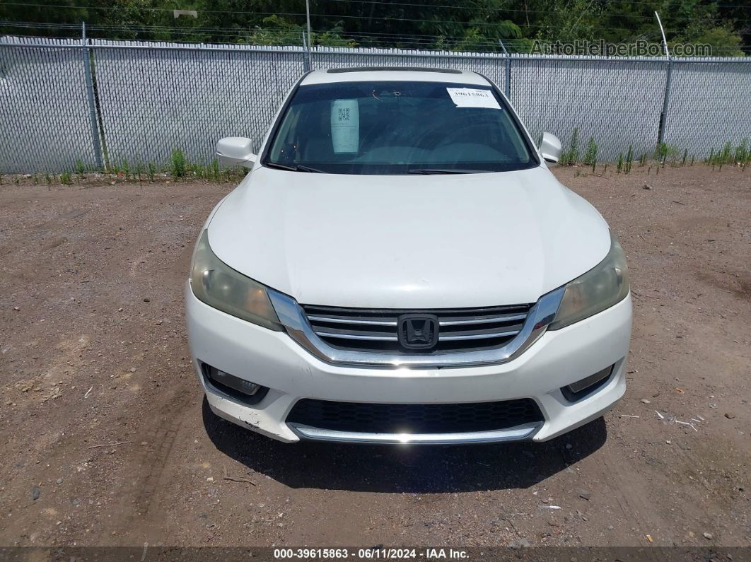 2014 Honda Accord Ex-l White vin: 1HGCR2F80EA142556