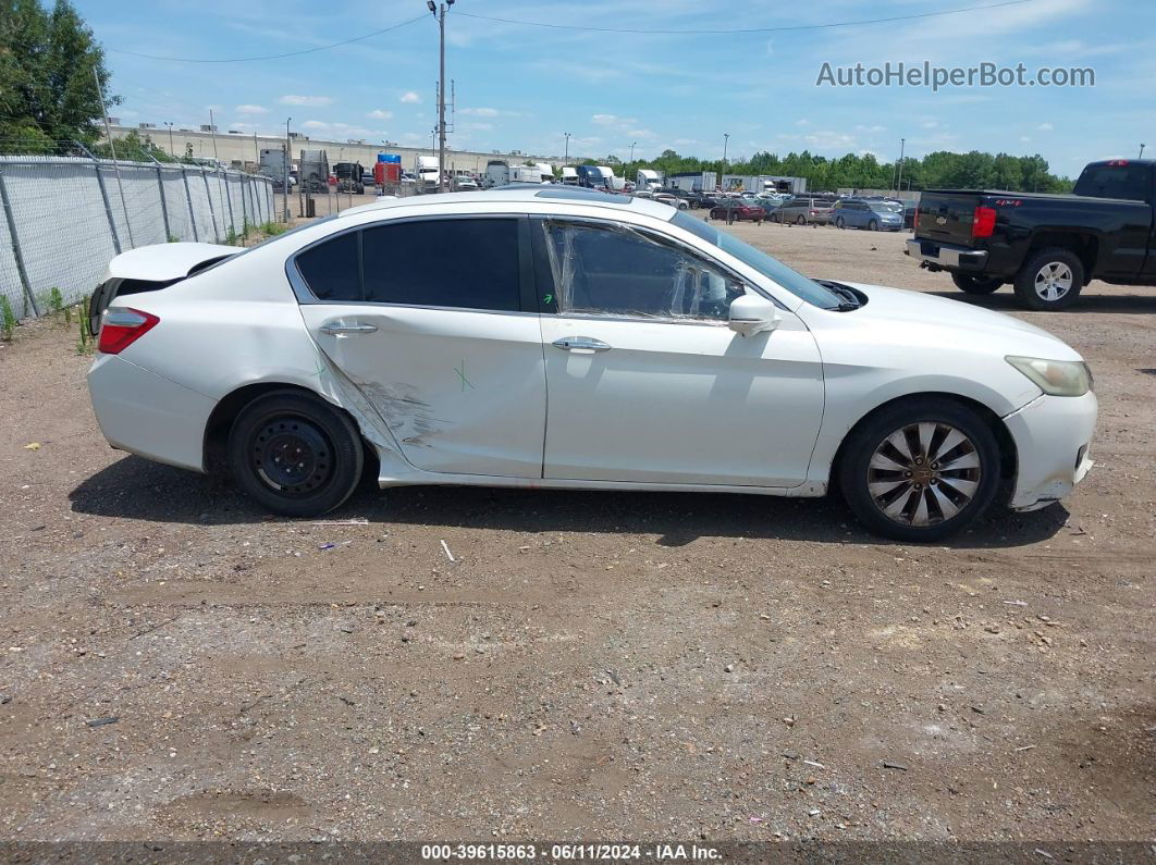 2014 Honda Accord Ex-l White vin: 1HGCR2F80EA142556