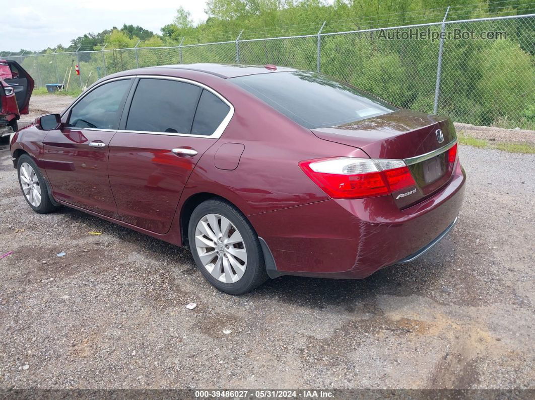 2014 Honda Accord Ex-l Maroon vin: 1HGCR2F80EA164332