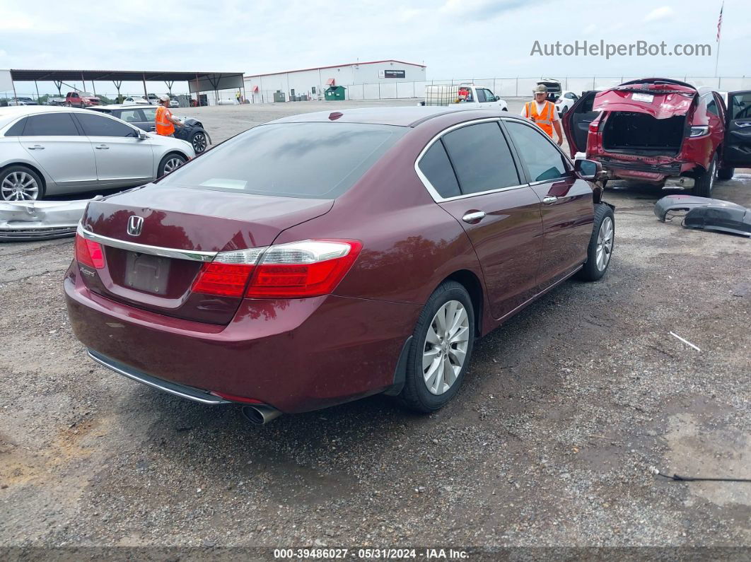 2014 Honda Accord Ex-l Maroon vin: 1HGCR2F80EA164332