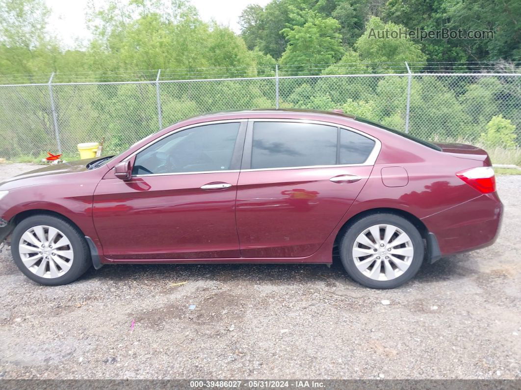 2014 Honda Accord Ex-l Maroon vin: 1HGCR2F80EA164332