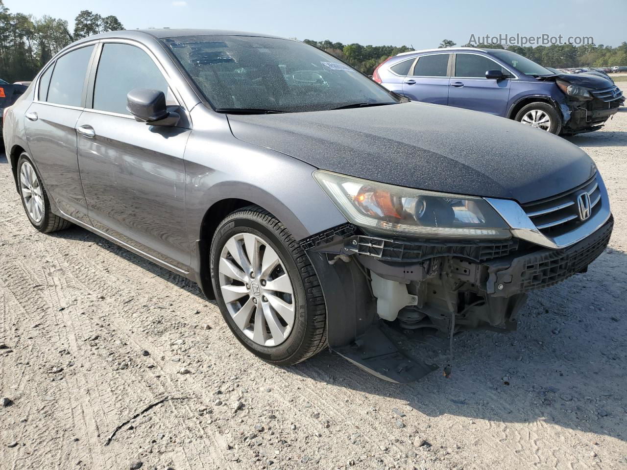 2014 Honda Accord Exl Gray vin: 1HGCR2F80EA175931