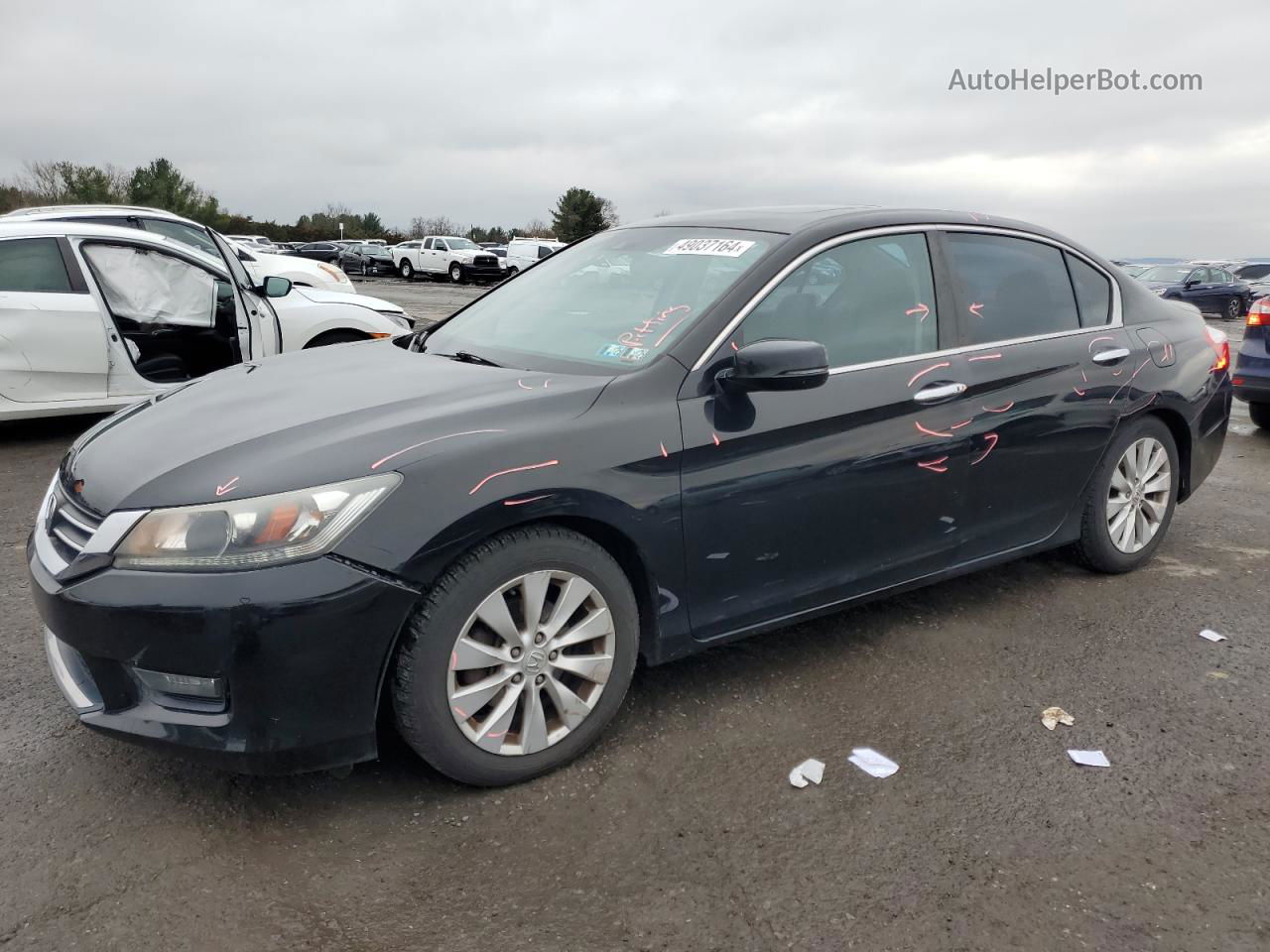 2014 Honda Accord Exl Black vin: 1HGCR2F80EA260011