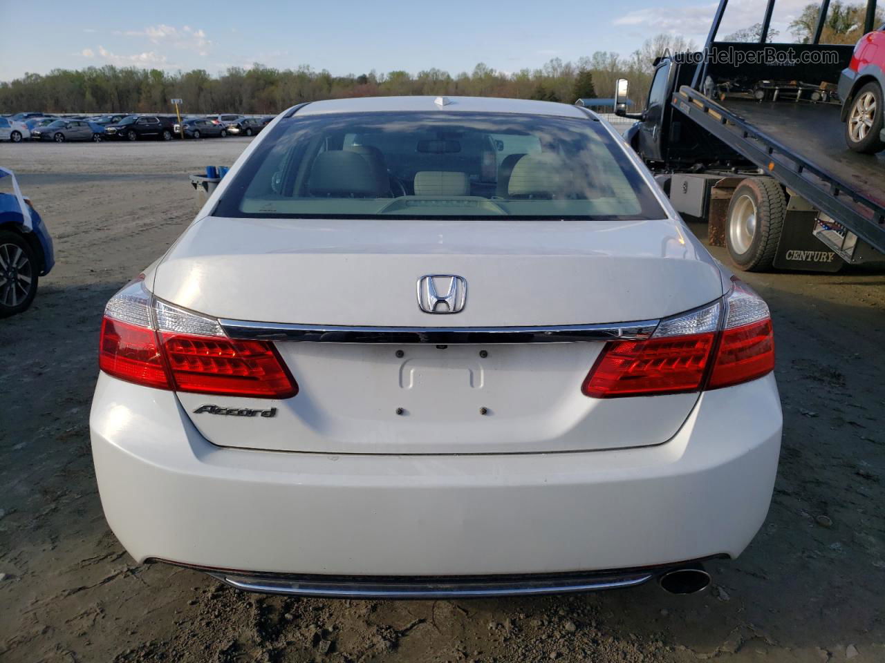 2014 Honda Accord Exl White vin: 1HGCR2F80EA303651