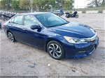 2017 Honda Accord Sedan Ex-l Blue vin: 1HGCR2F80HA025595