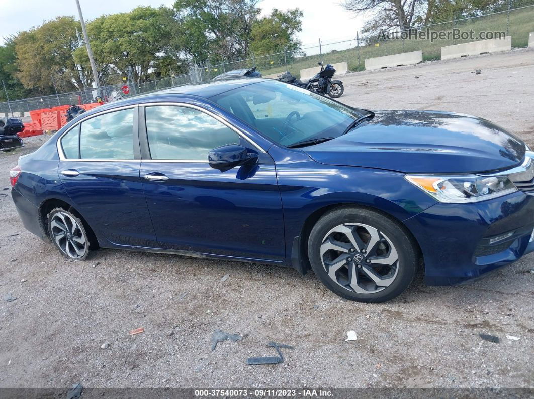 2017 Honda Accord Sedan Ex-l Blue vin: 1HGCR2F80HA025595