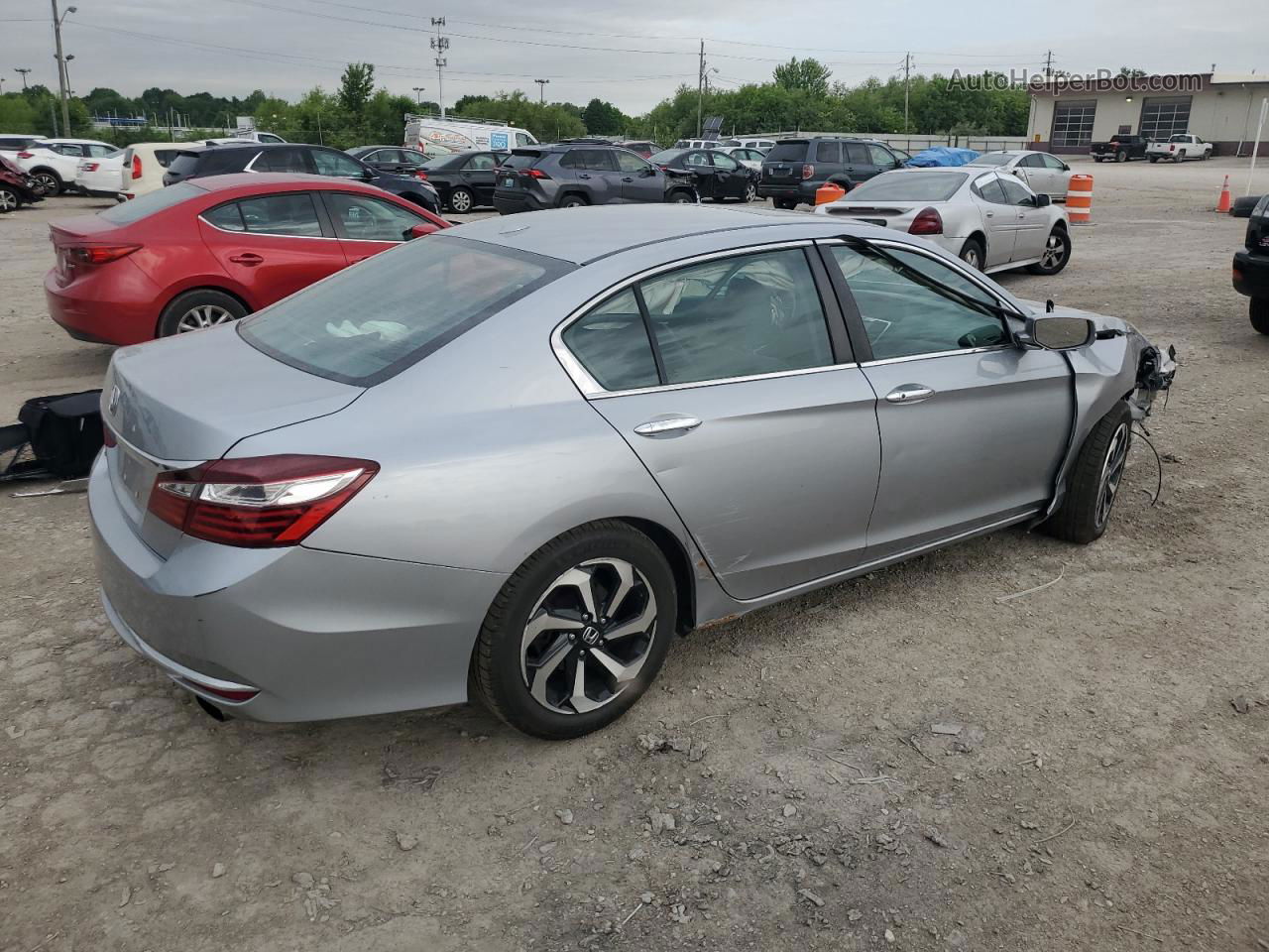 2017 Honda Accord Exl Silver vin: 1HGCR2F80HA026651