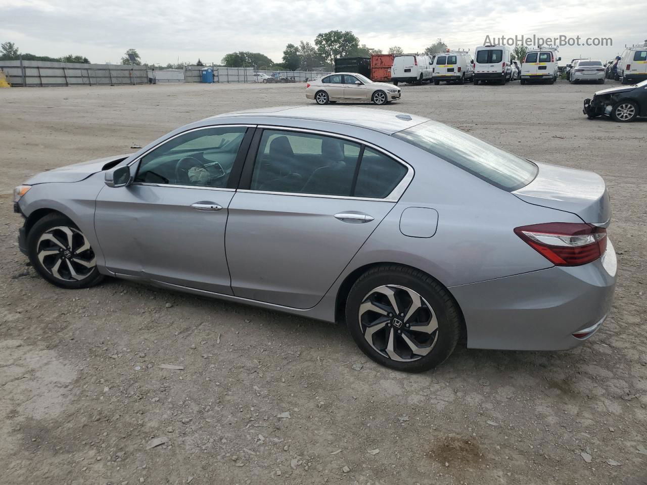 2017 Honda Accord Exl Silver vin: 1HGCR2F80HA026651