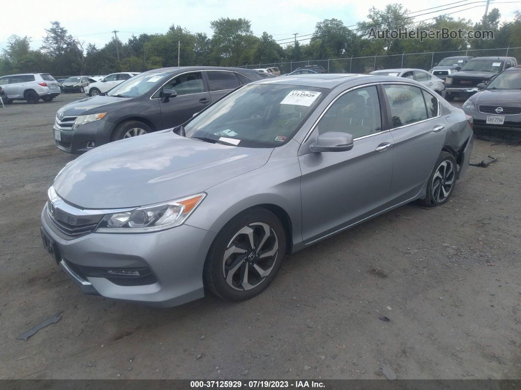 2017 Honda Accord Ex-l Silver vin: 1HGCR2F80HA071749