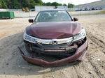 2017 Honda Accord Exl Maroon vin: 1HGCR2F80HA238188