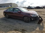 2017 Honda Accord Exl Maroon vin: 1HGCR2F80HA238188