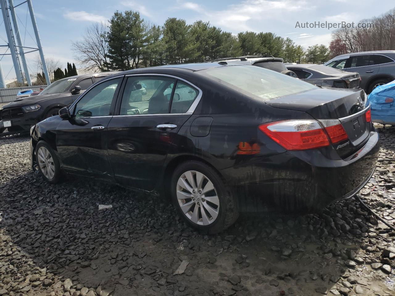 2014 Honda Accord Exl Черный vin: 1HGCR2F81EA043230