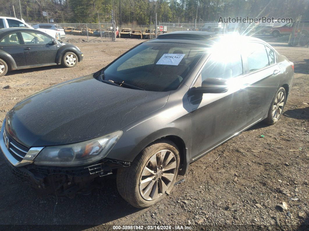 2014 Honda Accord Ex-l Gray vin: 1HGCR2F81EA066247