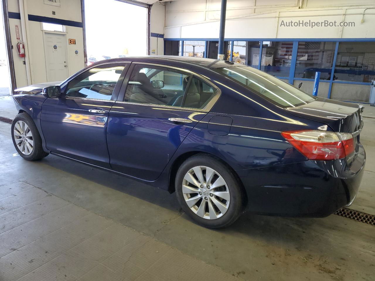 2014 Honda Accord Exl Blue vin: 1HGCR2F81EA101563