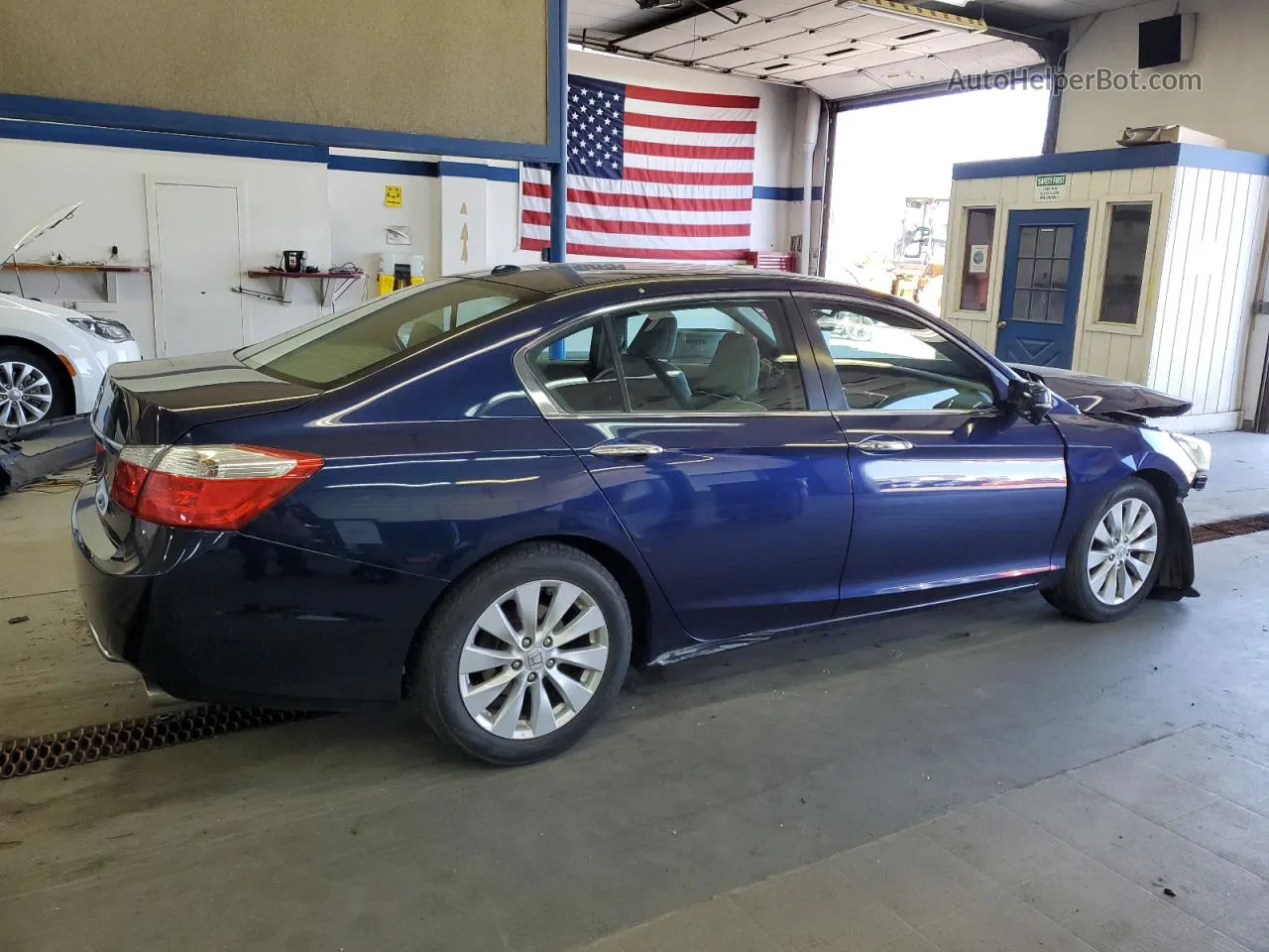 2014 Honda Accord Exl Blue vin: 1HGCR2F81EA101563