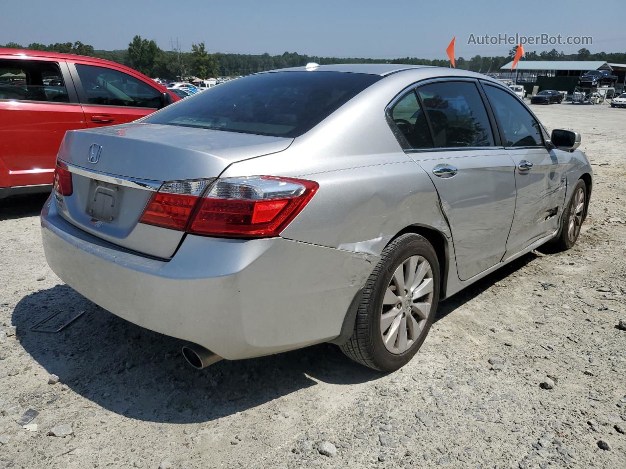 2014 Honda Accord Exl Silver vin: 1HGCR2F81EA103992