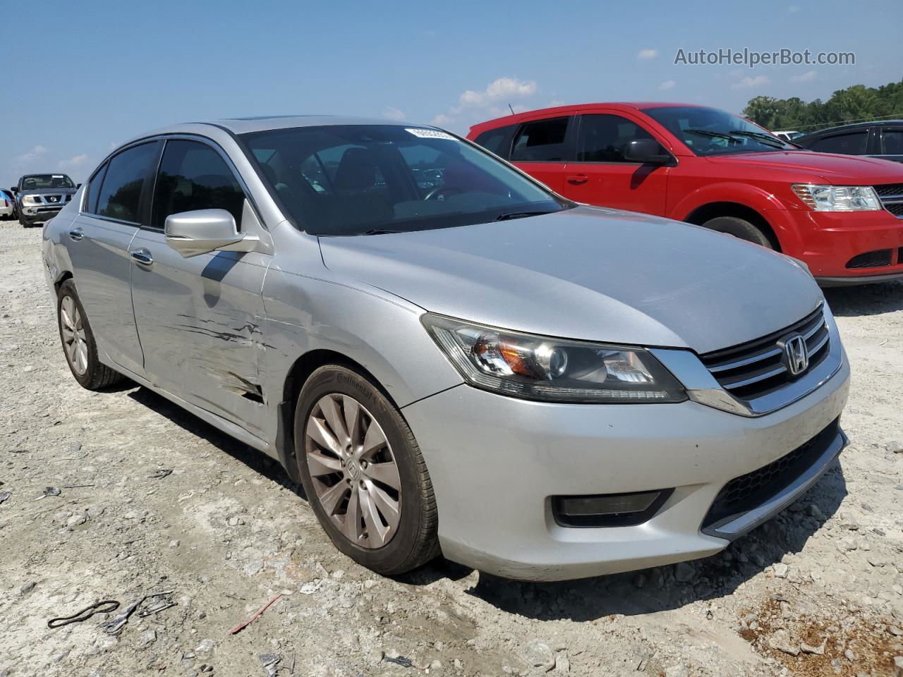 2014 Honda Accord Exl Silver vin: 1HGCR2F81EA103992