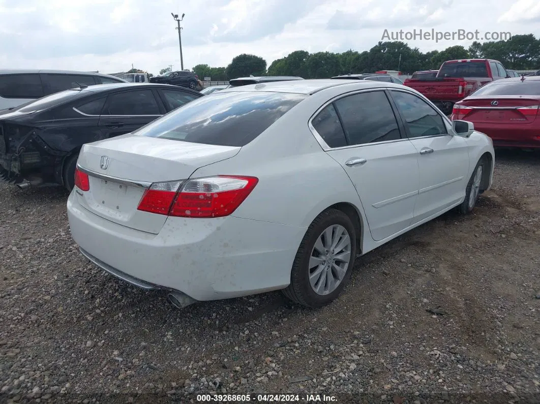 2014 Honda Accord Ex-l White vin: 1HGCR2F81EA112577