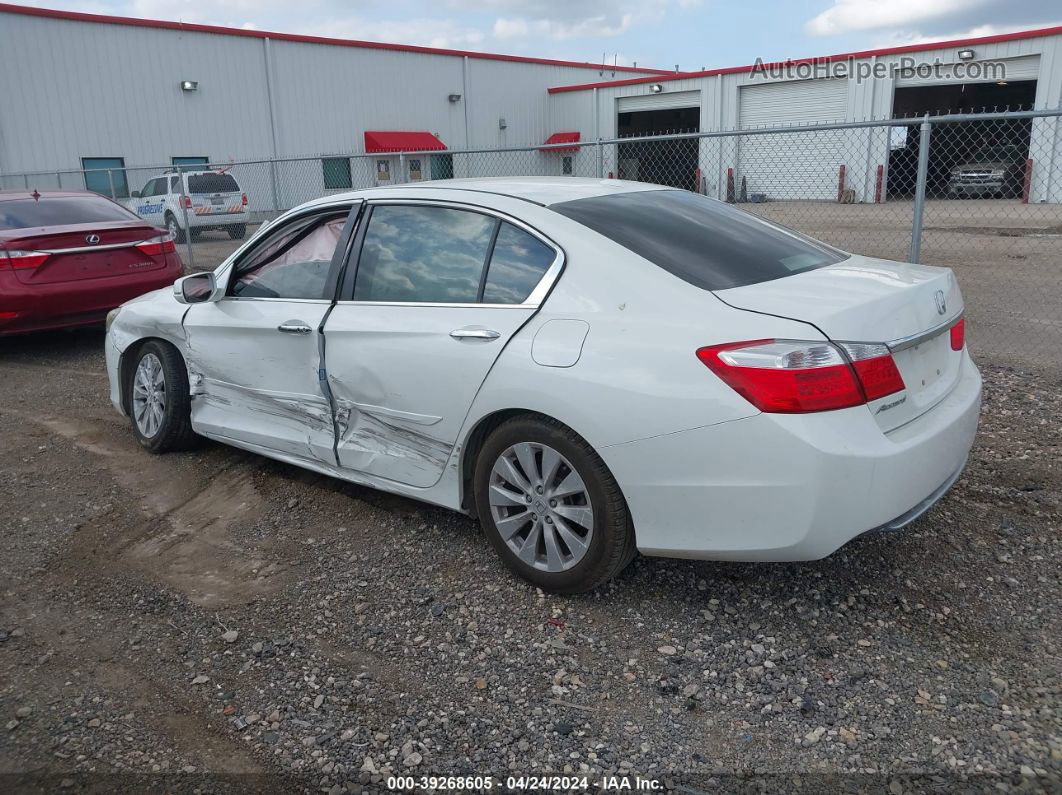 2014 Honda Accord Ex-l White vin: 1HGCR2F81EA112577