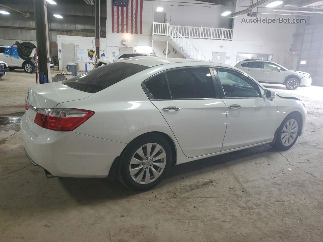 2014 Honda Accord Exl Белый vin: 1HGCR2F81EA123174