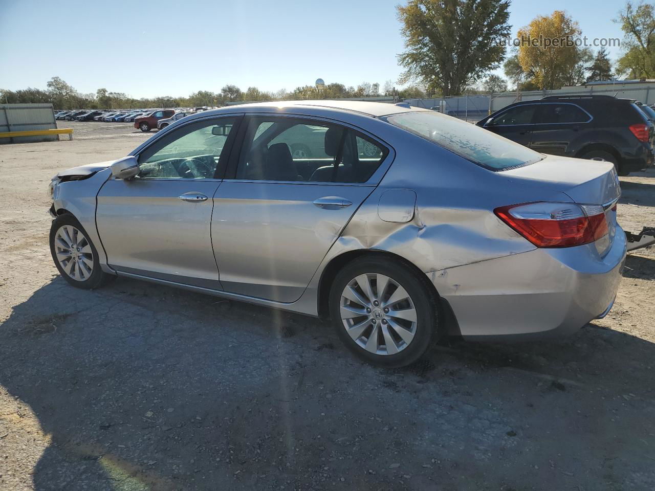 2014 Honda Accord Exl Silver vin: 1HGCR2F81EA126477