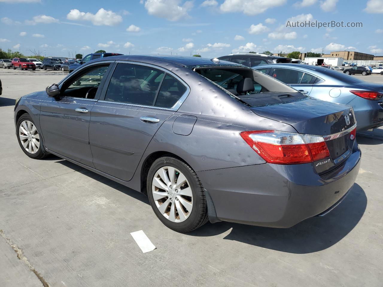 2014 Honda Accord Exl Gray vin: 1HGCR2F81EA145823