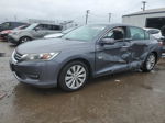 2014 Honda Accord Exl Blue vin: 1HGCR2F81EA169930