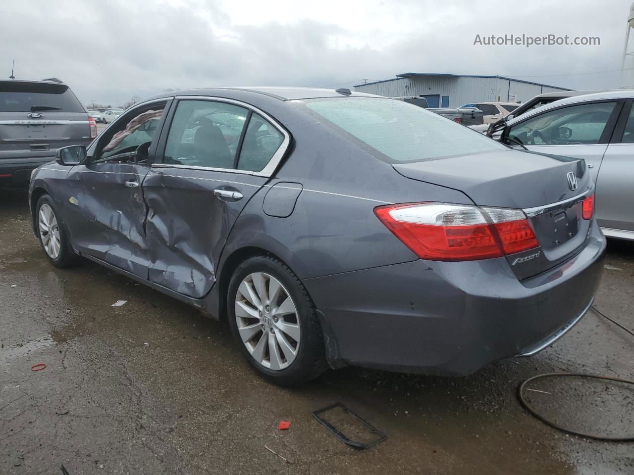 2014 Honda Accord Exl Blue vin: 1HGCR2F81EA169930