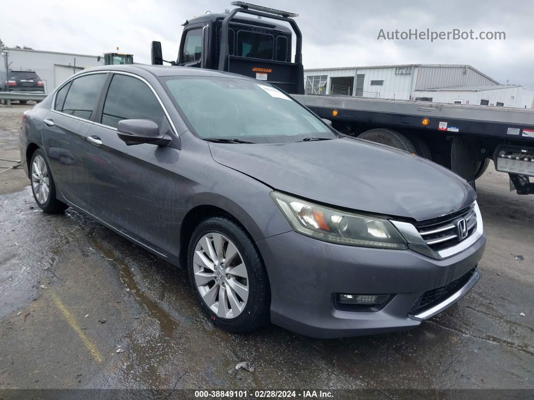 2014 Honda Accord Ex-l Gray vin: 1HGCR2F81EA175016