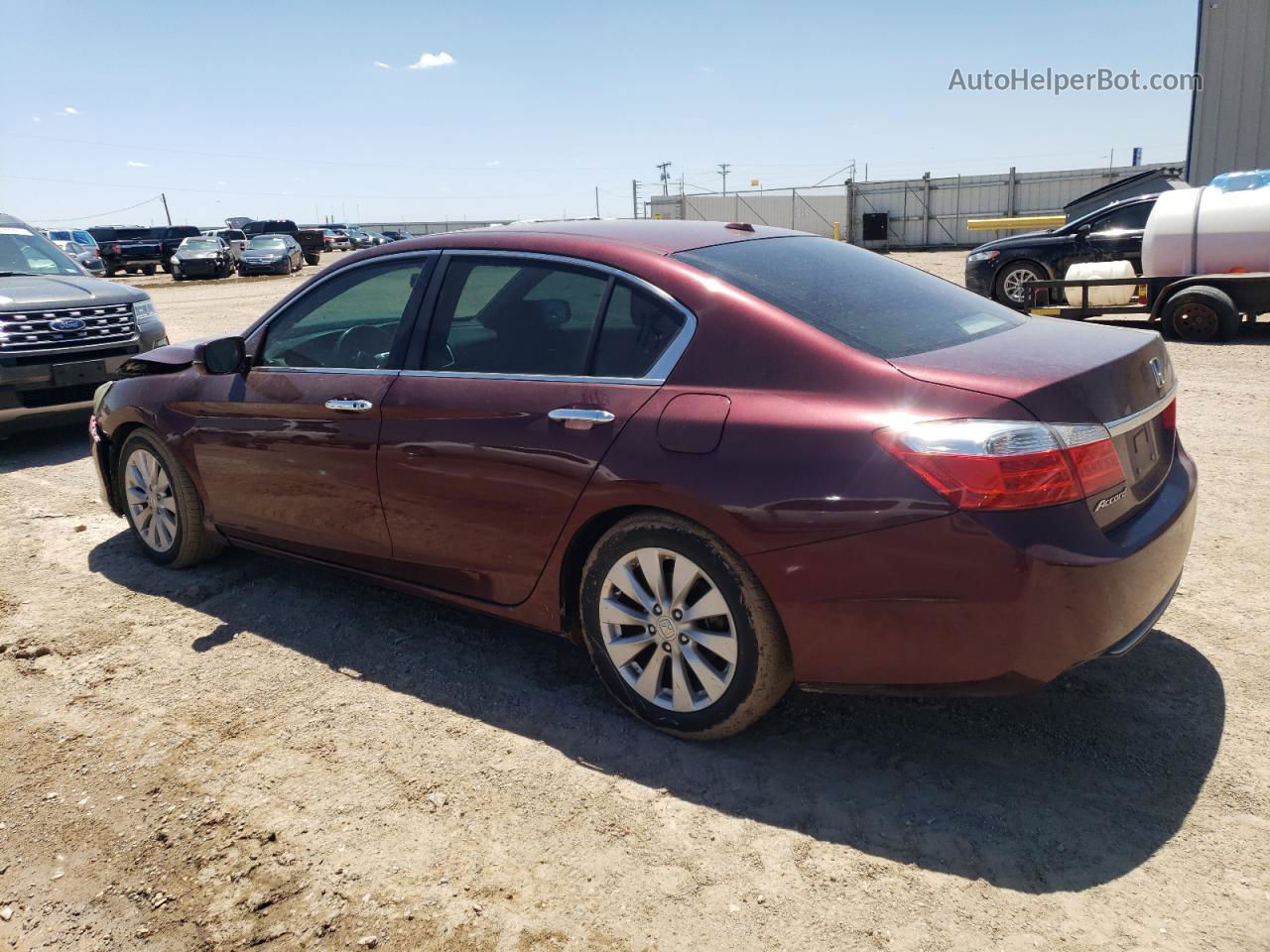 2014 Honda Accord Exl Maroon vin: 1HGCR2F81EA267033