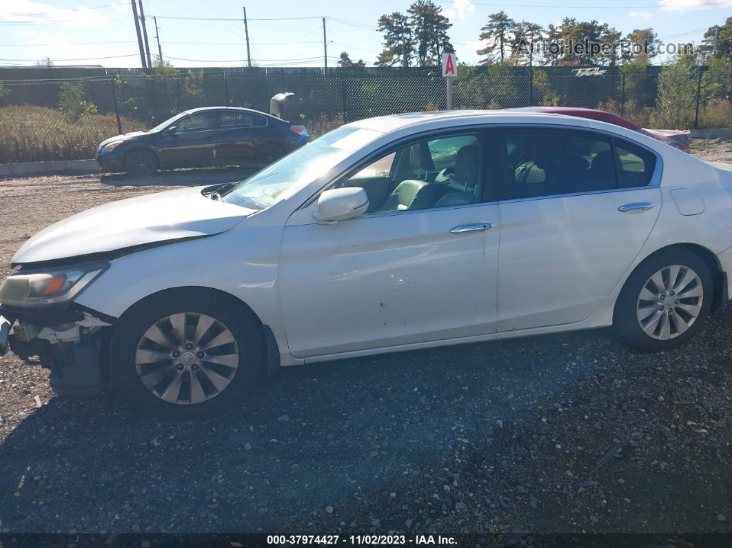 2015 Honda Accord Ex-l White vin: 1HGCR2F81FA052446