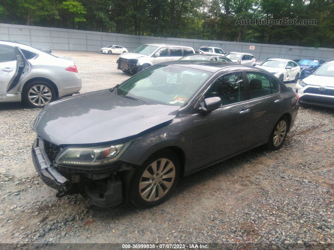 2015 Honda Accord Sedan Ex-l Gray vin: 1HGCR2F81FA136959