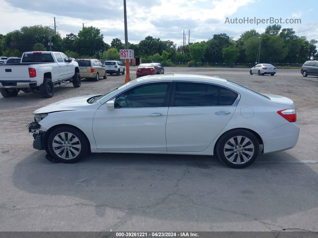 2015 Honda Accord Ex-l White vin: 1HGCR2F81FA214074