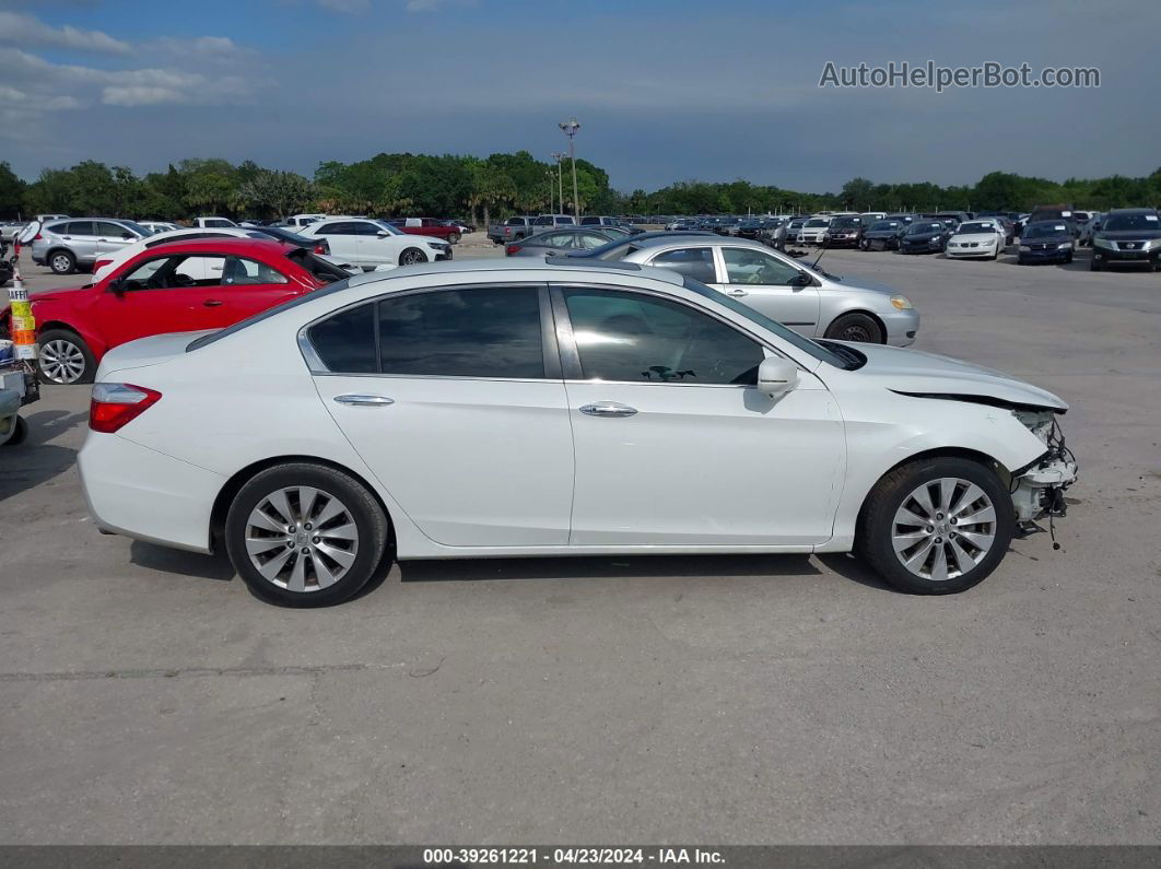 2015 Honda Accord Ex-l Белый vin: 1HGCR2F81FA214074