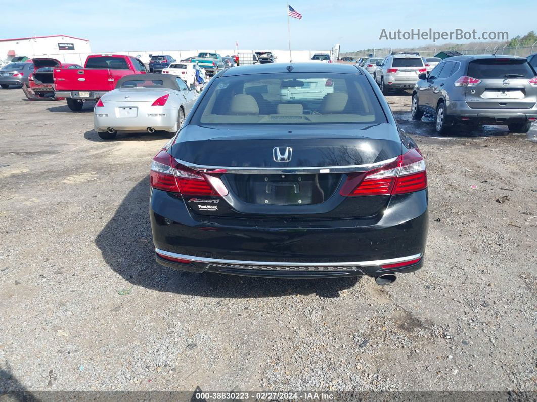 2016 Honda Accord Ex-l Черный vin: 1HGCR2F81GA002924