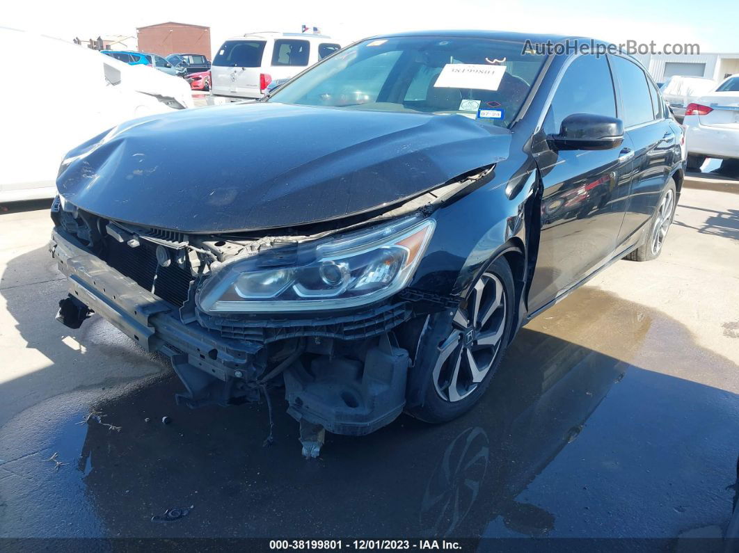 2016 Honda Accord Ex-l Черный vin: 1HGCR2F81GA243818