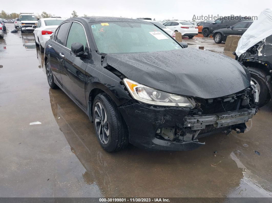 2016 Honda Accord Ex-l Черный vin: 1HGCR2F81GA243818