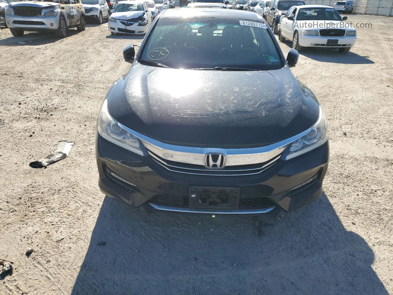 2017 Honda Accord Exl Черный vin: 1HGCR2F81HA047797