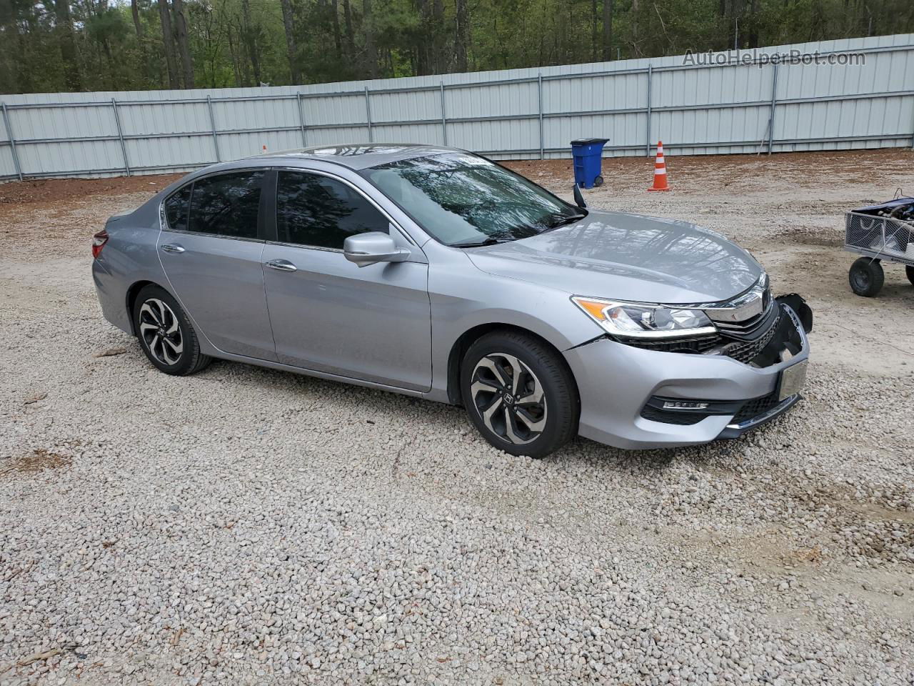 2017 Honda Accord Exl Серебряный vin: 1HGCR2F81HA071484