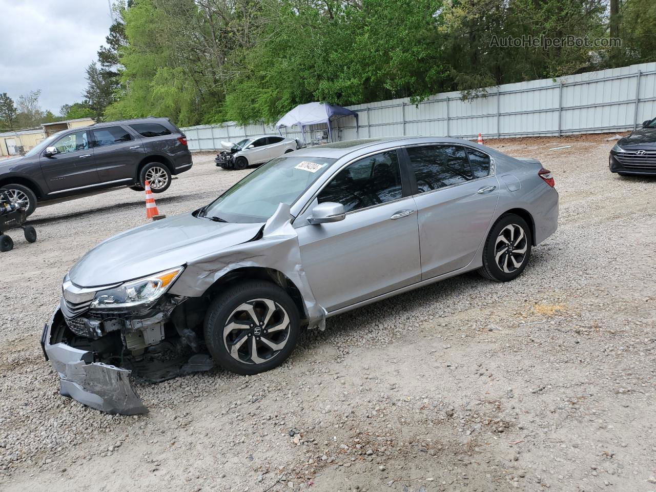 2017 Honda Accord Exl Silver vin: 1HGCR2F81HA071484