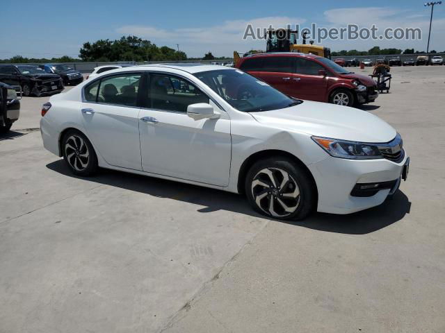 2017 Honda Accord Exl White vin: 1HGCR2F81HA094909