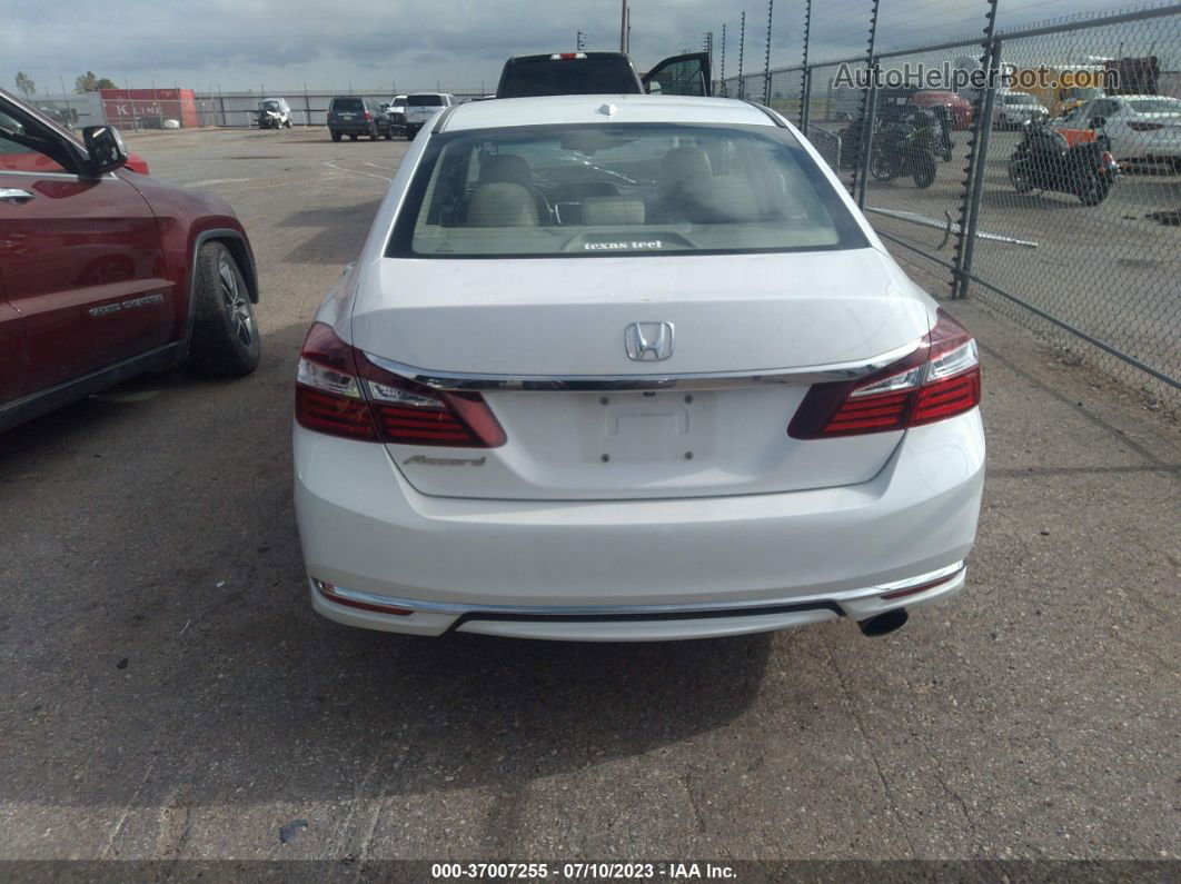 2017 Honda Accord Sedan Ex-l White vin: 1HGCR2F81HA125284